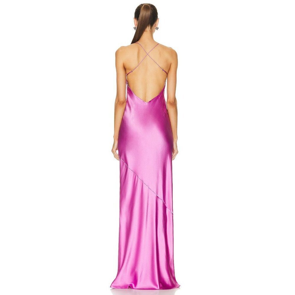 SER.O.YA Andie Silk Gown in Rose Bud New Womens Maxi Long Dress - Picture 2 of 16